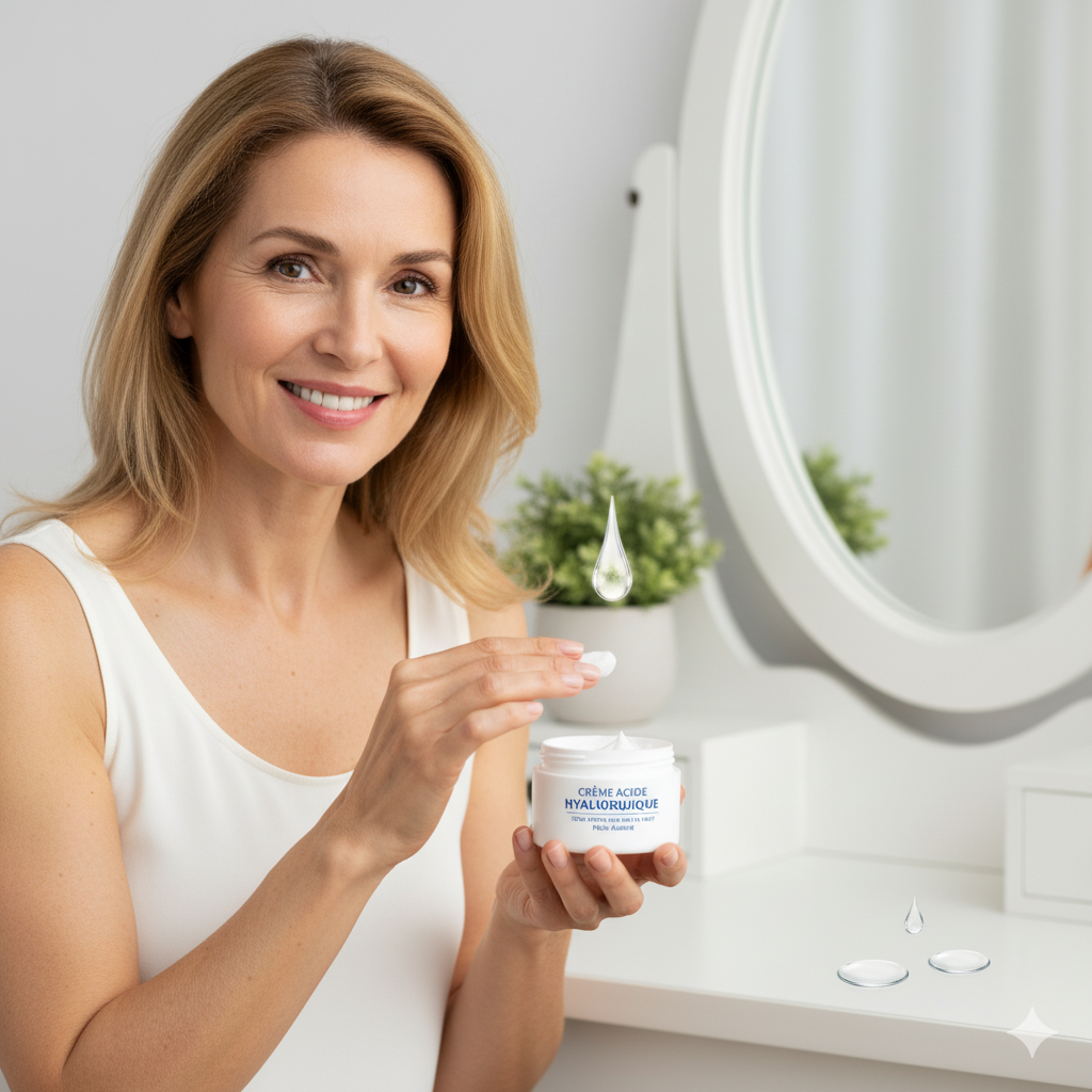 Les bienfaits de la crème à l'acide hyaluronique sur la peau mature - My Beauty Vedia